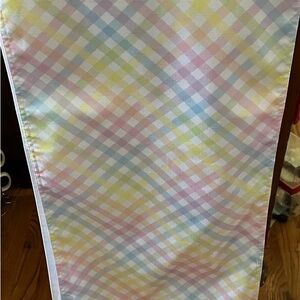 Pastel Checkered Table Runner